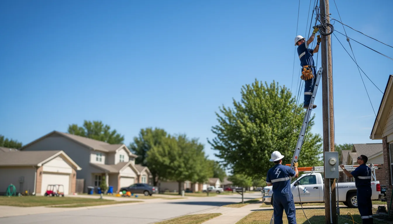 Residential electrician providing installation services in Hugheston, WV